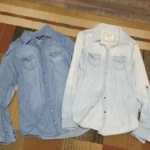 Smalls Jean material button ups